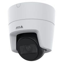 Cámara de seguridad IP Axis modelo 02918-001 tipo Bala, resolución 2688 x 1512 píxeles, para instalación en techo en interiores.