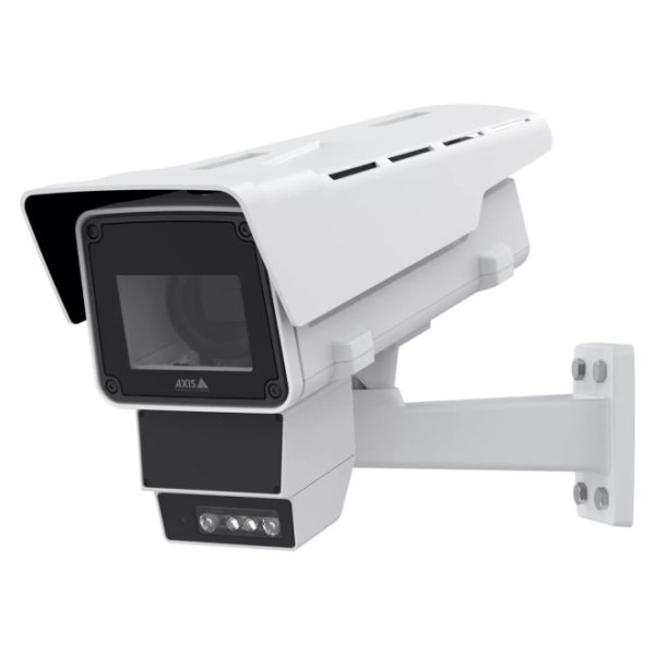 Imagen de la cámara de seguridad Axis Q1686-DLE con resolución 4K, SKU 02968-001, ideal para vigilancia avanzada.