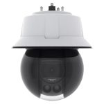 Imagen de la cámara de seguridad Axis Q6355-LE, diseñada para interiores y exteriores, con resolución de 1920 x 1080 pixeles. SKU 02976-002.