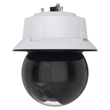 Imagen de la cámara de seguridad Axis Q6358-LE PTZ IP para interiores y exteriores. Resolución 4K, montaje en techo. SKU 02977-002.