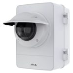 Gabinete para cámaras de seguridad Axis TQ1817-VE, resistente a la intemperie, SKU 03085-001.