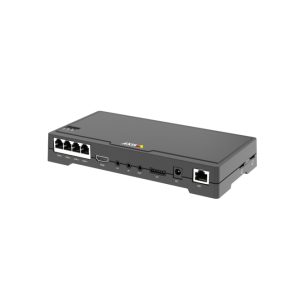 Axis grabador de vídeo en red NVR, color negro, modelo 0878-002. Ideal para cámaras de seguridad con alta capacidad de almacenamiento y grabación continua.