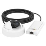 Imagen de la cámara de vigilancia Axis modelo 0928-001 con resolución de 1920x1020 pixeles, adecuada para instalación en techo o pared y uso en interiores