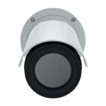 La cámara de vigilancia Axis modelo 0985-001 de tipo Bala es una cámara de seguridad IP diseñada para exteriores, con una resolución de 640x480 píxeles, ideal para montaje en techo o pared.