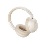 Baseus Bass 35 Max auriculares inalámbricos y alámbricos con diadema para música, USB Tipo C, Bluetooth en color beige, SKU A00070800221-00