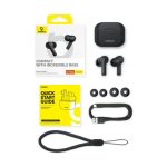 Baseus E17 Auriculares Inalámbricos dentro del oído para llamadas y música, USB Tipo C, Bluetooth, color negro, SKU A00072200113-Z1