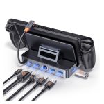 Baseus GamerX estación dock para móvil, consola de videojuegos portátil en color gris, SKU B00052900811-00