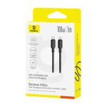 Cable USB Tipo C Baseus Silky de 100W, 2 metros de largo, color negro, SKU P10377704113-01