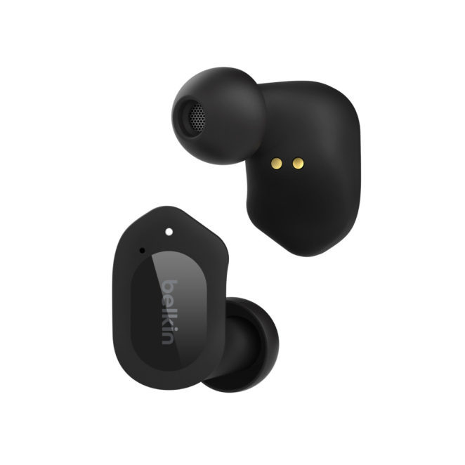 Belkin SOUNDFORM Play Auriculares Inalámbricos con USB Tipo C y Bluetooth Belkin SOUNDFORM Play auriculares inalámbricos de oído en color negro, diseñados para llamadas y música con conexión USB Tipo C y Bluetooth. SKU: AUC005BTBK