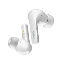 Auriculares inalámbricos Belkin SOUNDFORM Flow para llamadas y música, con USB Tipo C y Bluetooth, color blanco - SKU AUC006BTWH