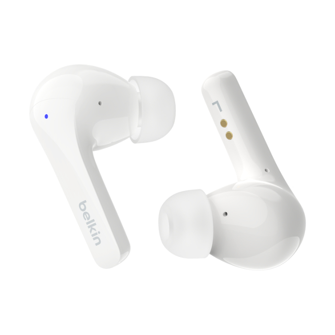 Belkin SoundForm Motion Auriculares True Wireless Bluetooth Blancos Auriculares True Wireless Bluetooth blancos Belkin SoundForm Motion para llamadas, música, deporte y uso diario con SKU AUC010BTWH