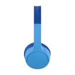 Belkin SoundForm Mini auriculares inalámbricos de diadema en color azul con puerto USB Tipo C, ideales para llamadas y música. SKU: AUD002BTBLV3.