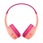 Auriculares Belkin SOUNDFORM Mini de diadema en color rosa con conexión inalámbrica Bluetooth y alámbrica mediante MicroUSB. SKU: AUD002BTPK