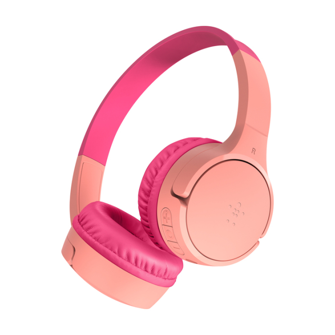 Belkin SoundForm Mini auriculares inalámbricos rosa con USB Tipo C Belkin SoundForm Mini auriculares inalámbricos diadema en color rosa, ideales para llamadas y música. SKU: AUD002BTPKV3