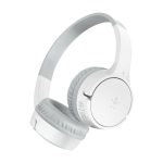 Auriculares inalámbricos y alámbricos Belkin SOUNDFORM Mini en color blanco, compatibles con MicroUSB y Bluetooth. SKU: AUD002BTWH.