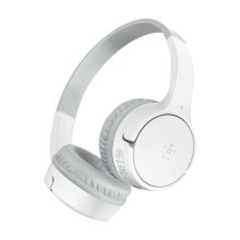 Auriculares inalámbricos y alámbricos Belkin SOUNDFORM Mini en color blanco, compatibles con MicroUSB y Bluetooth. SKU: AUD002BTWH.