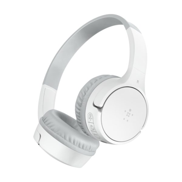 Auriculares inalámbricos y alámbricos Belkin SOUNDFORM Mini en color blanco, compatibles con MicroUSB y Bluetooth. SKU: AUD002BTWH.