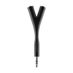 Imagen del Belkin AV10093BT, un cambiador de género para cable de 2x3.5mm a 1x3.5mm en color negro, categoría Cableado.