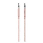 Cable de audio Belkin AV10164bt04-C00 de 1,2 metros en color rosa con conector de 3,5 mm. SKU AV10164BT04-C00