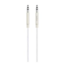 Cable de audio Belkin de 1,2 metros en color blanco con conector de 3,5 mm, SKU AV10164BT04-WHT