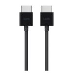 Cable HDMI Belkin de 2 metros en color negro con conector HDMI tipo A estándar. SKU AV10168BT2M-BLK