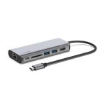 Base para portátil Belkin con replicador de puertos USB 3.2 Gen 1, Type-C, colores Negro y Gris. SKU: AVC008BTSGY
