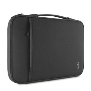 Funda para portátil Belkin modelo B2B081-C00 en color negro con tamaño de 11 pulgadas, diseñada para proteger portátiles y tablets.