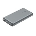 Cargador portátil Belkin BoostCharge de 20000 mAh en color gris, SKU BPB012BTGY. Ideal para mantener tus dispositivos cargados todo el día.