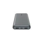 Cargador portátil Belkin BoostCharge de 20000 mAh en color gris, SKU BPB012BTGY. Ideal para mantener tus dispositivos cargados todo el día.
