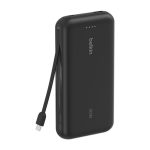 Banco de energía portátil Belkin BoostCharge de 20000 mAh en color negro SKU BPB024HQBK