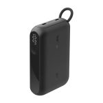 Cargador portátil Belkin BPB027hqBK de 10000 mAh en color negro, ideal para suministrar energía a dispositivos móviles.