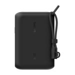 Cargador portátil Belkin BPB027hqBK de 10000 mAh en color negro, ideal para suministrar energía a dispositivos móviles.
