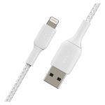 Belkin cable de conector Lightning de 1 metro en color blanco. SKU: CAA002BT1MWH