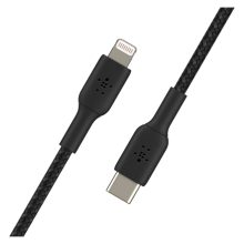 Imagen del cable de conector Lightning Belkin CAA004BT1MBK, 1 metro de longitud, color negro