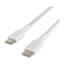 Cable USB-C Belkin de 1 metro en color blanco, ideal para transferencias rápidas y carga eficiente. SKU CAB004BT1MWH