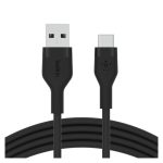 Cable Belkin BOOST↑CHARGE Flex USB 2.0 de 3 metros con conectores USB A y USB C en color negro CAB008BT3MBK