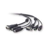 Cable Belkin OmniView All-In-One Universal KVM de 1.8 metros. Soporte para video, teclado y ratón modelo F1D9005-06, color negro