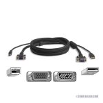 Imagen del cable KVM Belkin F3X1962-10 de 3 metros de longitud para video, teclado y ratón