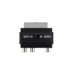 Cable Belkin SCART MSvideo con S-Video y 3xRCA en color negro, ideal para conexiones de video, SKU F3Y051BF