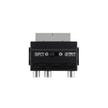 Cable Belkin SCART MSvideo con S-Video y 3xRCA en color negro, ideal para conexiones de video, SKU F3Y051BF