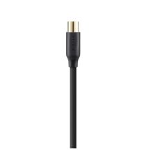 Cable coaxial Belkin de 2 metros en color negro para conexión de alta calidad, modelo F3Y057BT2M