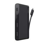 Imagen del adaptador USB Belkin F4U090btBLK en color negro con velocidad de 5000 Mbit/s. SKU: F4U090BTBLK