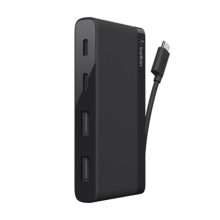 Imagen del adaptador USB Belkin F4U090btBLK en color negro con velocidad de 5000 Mbit/s. SKU: F4U090BTBLK