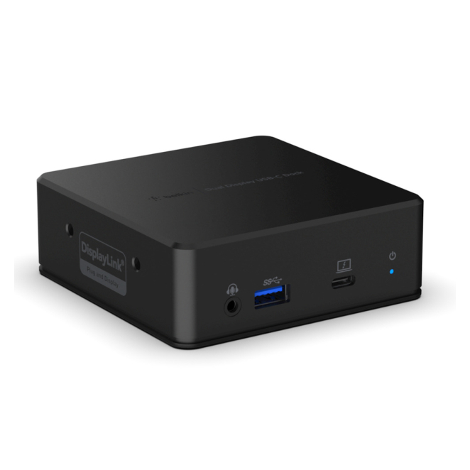Belkin USB-C Dual Display Docking Station USB 3.2 Gen 1 (3.1 Gen 1) Type-C Negro 2 Belkin USB-C Dual Display Docking Station USB 3.2 Gen 1 Type-C Negro conexiones