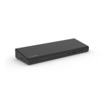 Imagen del adaptador Belkin USB-C 4K Dock con 85W de potencia, modelo INC007VFBK, recomendado para ampliar la conectividad de dispositivos USB-C.