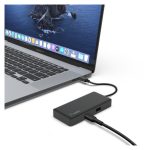 Adaptador Belkin USB 3.2 Gen 1 Type-C en color negro, modelo INC008BTBK, ideal para transferencias rápidas de datos y carga