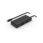 Adaptador Belkin USB 3.2 Gen 1 Type-C en color negro, modelo INC008BTBK, ideal para transferencias rápidas de datos y carga