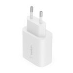 Cargador Belkin WCA004vfWH blanco para smartphone y tableta con corriente alterna y capacidad de carga rápida, SKU: WCA004VFWH.