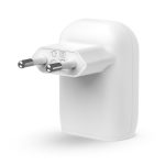 Cargador rápido Belkin para portátil, smartphone y tableta en color blanco. SKU: WCA005VFWH.
