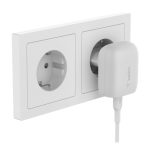 Cargador Belkin WCA006VF1MWH-B6 de dispositivo móvil en blanco, adecuado para corriente alterna y carga rápida en interiores